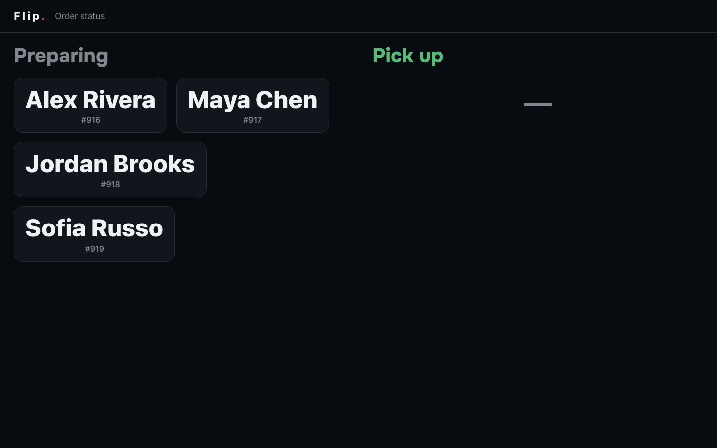 Pickup board